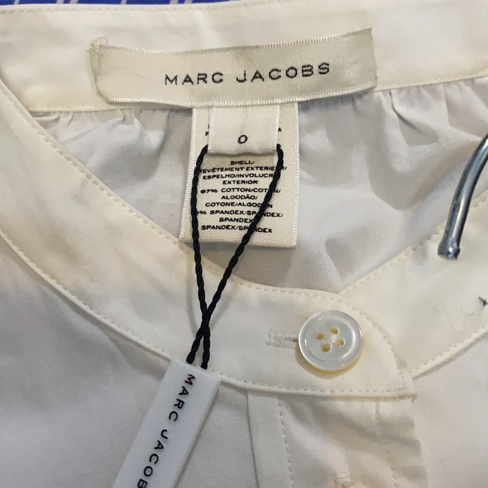 Marc Jacobs Stretch Poplin Ruffle Blouse - Picture 2 of 6
